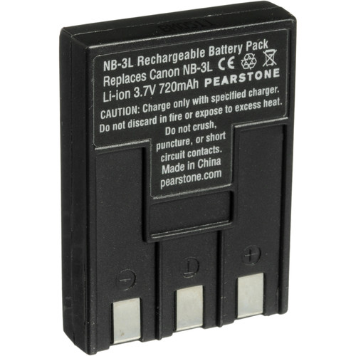 Pearstone NB-3L Lithium-Ion Battery Pack (3.7V, 720mAh)