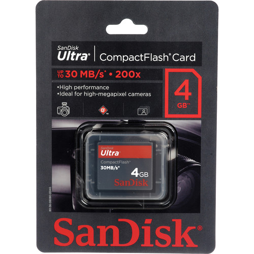 SanDisk 4GB CompactFlash Memory Card Ultra 200x