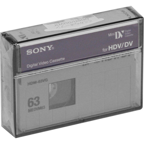 Sony HDM63VG VG HDV Cassette (Videographer Grade )