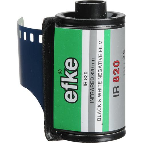 Efke 35mm IR820 Black and White Infrared Film (1 Roll)