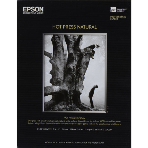 Epson Hot Press Natural Smooth Matte Paper - 13 x 19