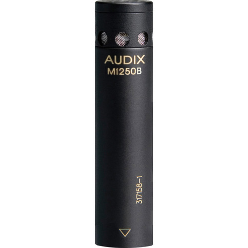 Audix M1250B-S Miniature Condenser Microphone with 25-foot Cable (Supercardioid) (White)