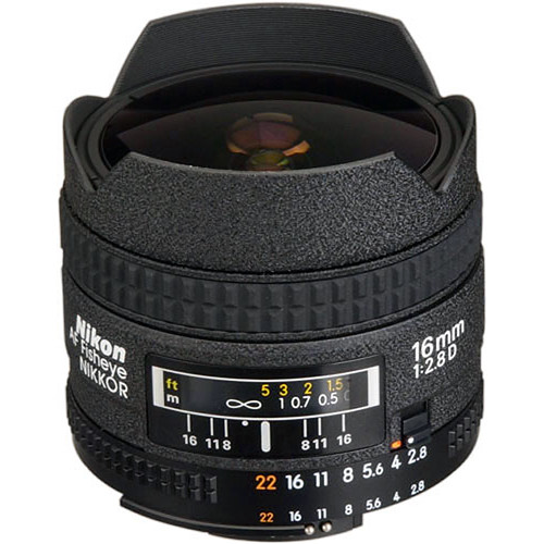 Nikon Fisheye 16mm f/2.8D Autofocus Lens