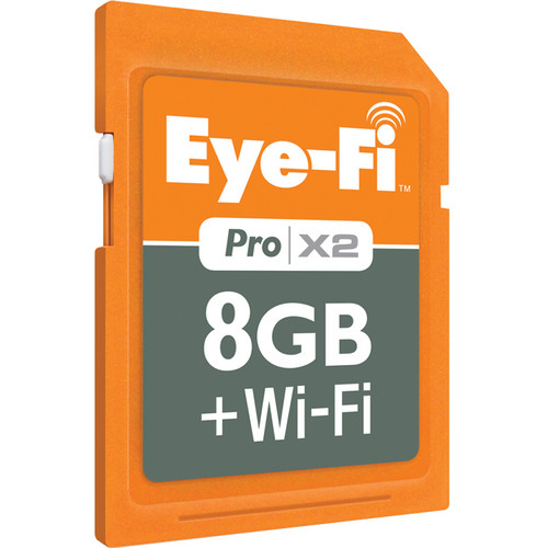 Eye-Fi 8GB SDHC Memory Card Pro X2 Wireless Class 6