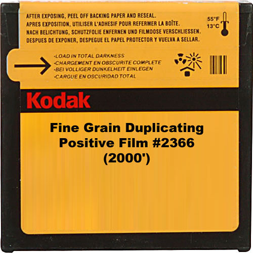 Kodak Fine Grain Duplicating Positive Film #2366 (2000')