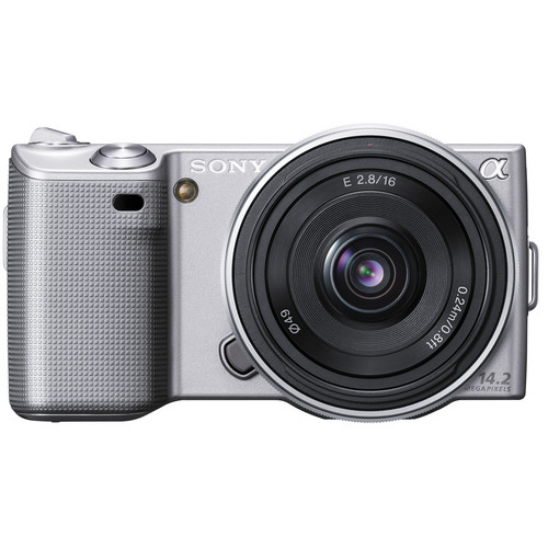 Sony Alpha NEX-5 Interchangeable Lens Digital Camera w/16mm f/2.8 Lens (Silver)
