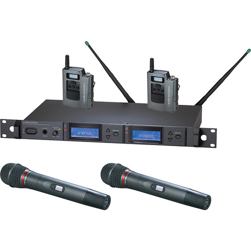 Audio-Technica AEW5416a Dual Wireless Microphone Combo System