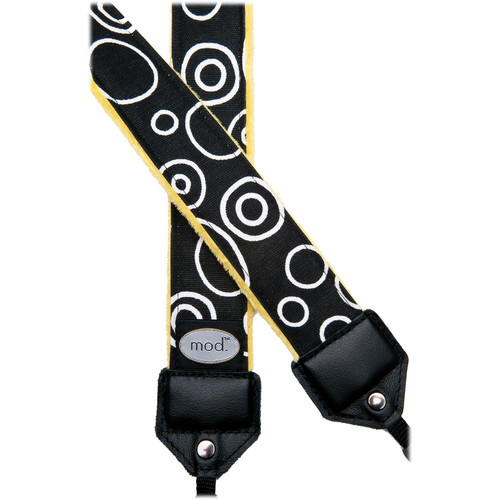 Mod Bubble Dot Camera Strap Bullseye Pattern