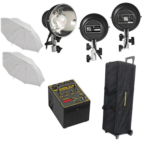 Novatron D1000 3-Light Kit W/Wheeled Case (120VAC)