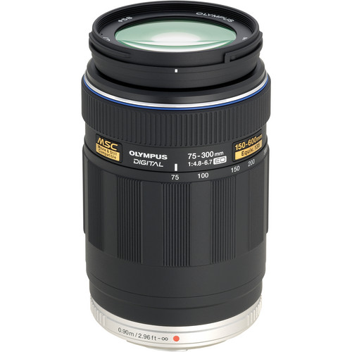 Olympus 75-300mm f/4.8-6.7 M.Zuiko Lens for Micro Four Thirds System (Black)