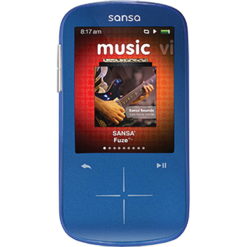 SanDisk 4GB Sansa Fuze + MP3 Player Blue