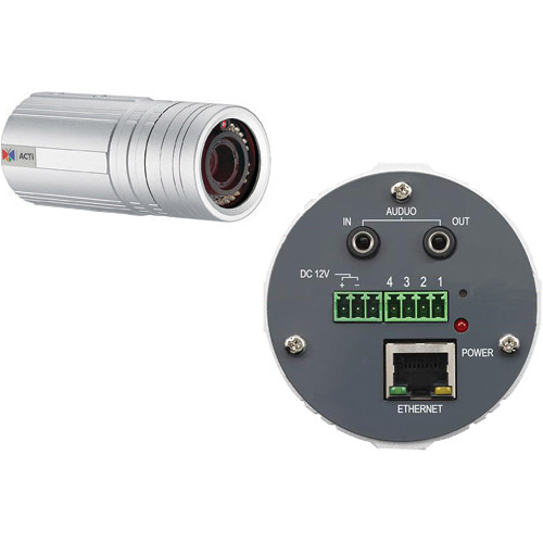 ACTi H.264 Megapixel IP IR Day/Night PoE Bullet Camera
