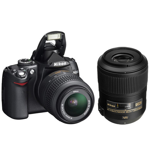 Nikon D5000 Digital SLR Camera Kit with 18-55mm & Micro 85mm VR Lenses