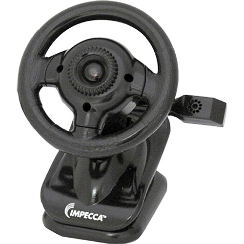 Impecca WC100 Steering Wheel Webcam with Built-In Mic (Black)