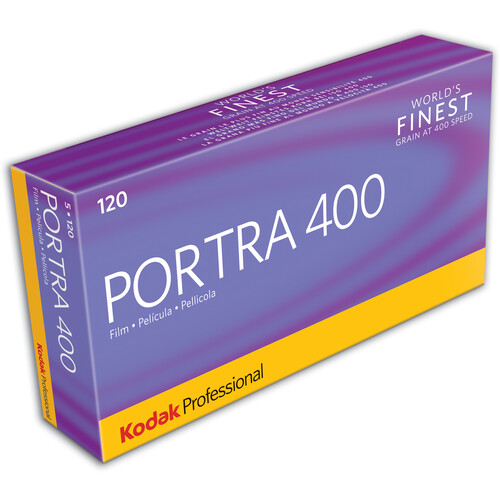 Kodak 120 Professional Portra 400 Color Negative Film (Pro Pack, 5 Rolls)