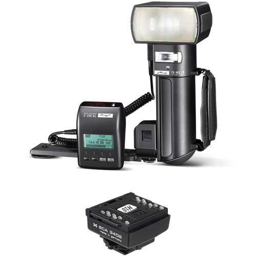 Metz mecablitz 76 MZ-5 Digital Handle Mount Flash W/Nikon Module