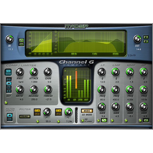 McDSP Channel G HD Compact v5 - Console Style Dynamics and EQ Plug-In (TDM/RTAS/AU)
