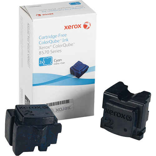 Xerox 108R00926 Colorqube Ink Cyan Cartridges (2 Sticks)
