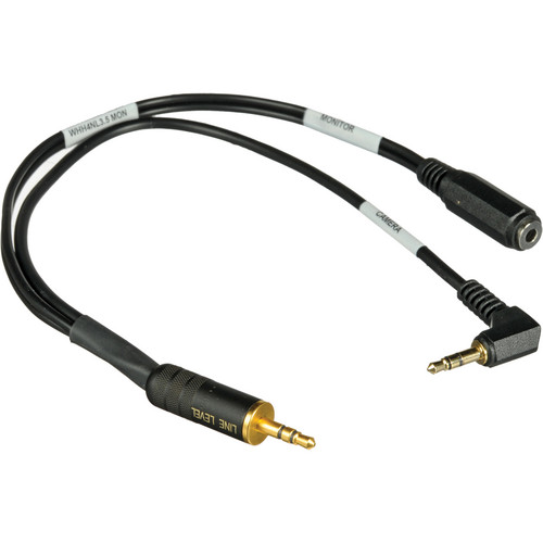 Whirlwind WHH4NL 3.5 MON Line-to-Microphone Attenuator Cable for HDSLR Cameras