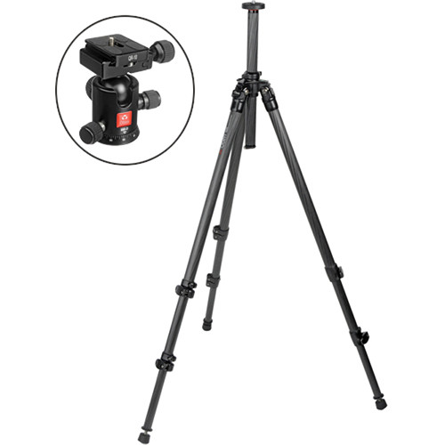 Oben CC-2310 3-Section Carbon Fiber Tripod with BB-0 Ball Head Kit
