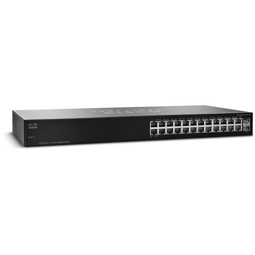 Cisco SG 100-24 24-Port Unmanaged Rack Mount Switch