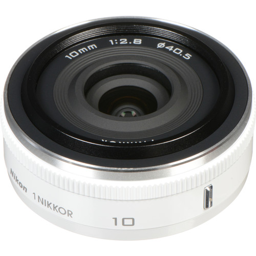 Nikon 1 Nikkor 10mm f/2.8 Lens (White) for CX Format