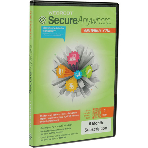 Webroot SecureAnywhere Antivirus Software (1-PC) - 6-Months