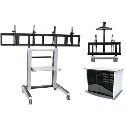 Vaddio Edge Double Wide Videoconferencing Cart (Assembled)
