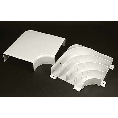 Wiremold Products 5411FO Radiused Full Capacity Flat Elbow Fitting (Ivory)
