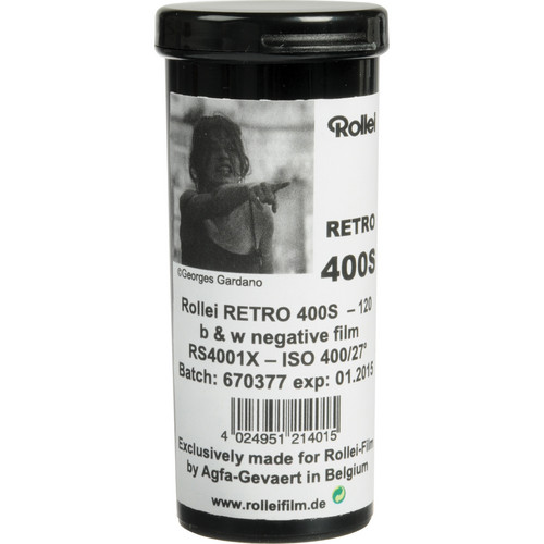 Rollei/AGFA 120 Retro 400S Black and White Negative Film (Pack of 5)