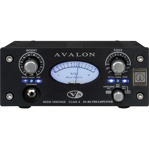 Avalon Design V5 Pure Class A Microphone Preamplifier (Black)