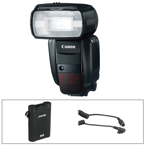 Canon 600EX-RT Flash with Bolt Power Pack & CZ Cable Kit