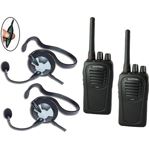Eartec 2-User SC-1000 Two-Way Radio System with Fusion Inline PTT Headsets