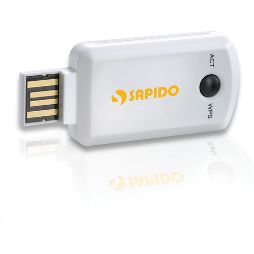 Sapido 300 Mbps 2.4/5.0GHz Wireless-N Dual Band USB Adapter