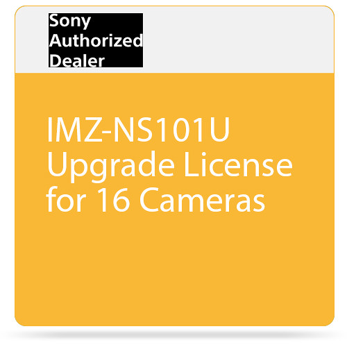 Sony IMZ-NS101U Upgrade License for 16 Cameras