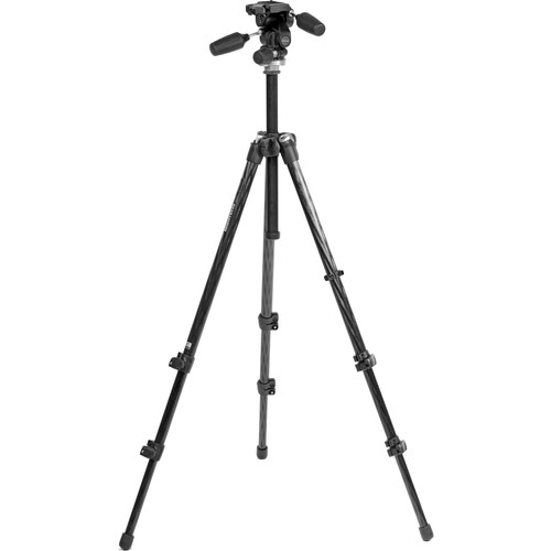 Manfrotto 294 Carbon Fiber Tripod With 3-Way QR Head