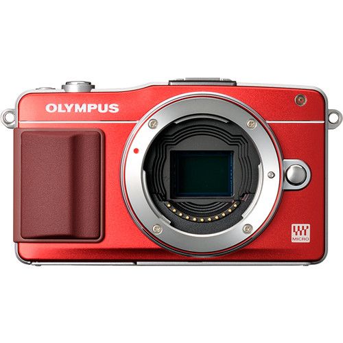 Olympus E-PM2 Mirrorless Micro Four Thirds Digital Camera Body (Red)