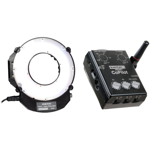 Quantum Instruments Omicron OM3 TTL Flash and Video Light with CoPilot Wireless TTL Flash Controller for Nikon Kit