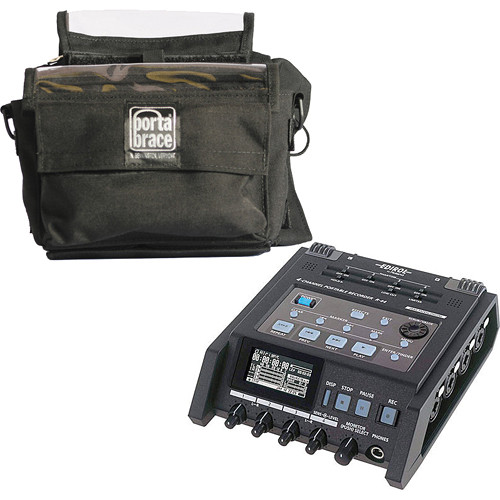 Edirol / Roland R-44 Solid-State SD Card Recorder Kit with Porta Brace Case
