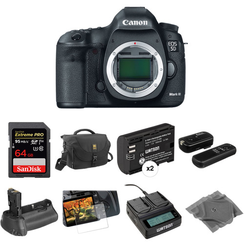 Canon EOS 5D Mark III Digital Camera (Body Only) Deluxe Accessory Kit