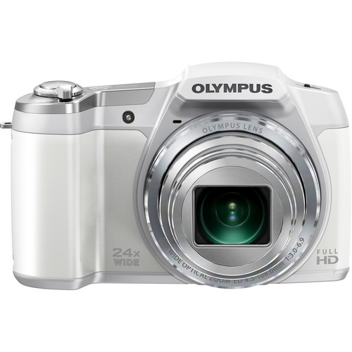 Olympus SZ-16 iHS Digital Camera (White)
