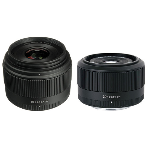 Sigma 19mm f/2.8 EX DN and 30mm f/2.8 EX DN for Micro Four Thirds Lens Kit
