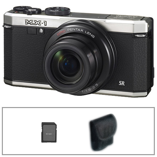 Pentax MX-1 Digital Camera Basic Kit (Silver)