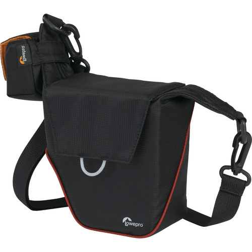 Lowepro Compact Courier 70 Shoulder Bag (Black with Red Piping)
