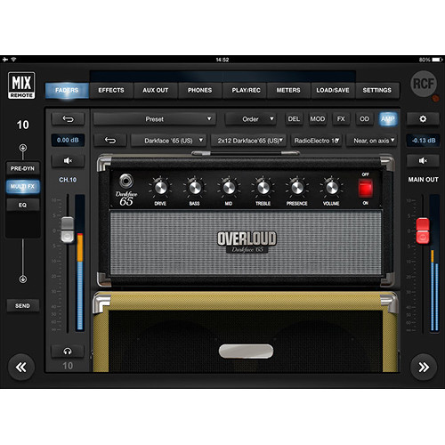 RCF M Series Digital Mixers with Guitar FX and remote pedal+ iPad Control