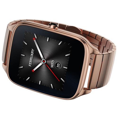 ASUS ZenWatch 2 1.63" Smartwatch with HyperCharge (Gold Case, Gold Metal Band)