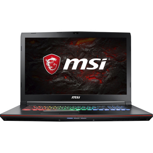 MSI GE Series 17.3" FHD Gaming Laptop with Intel Quad Core Intel Core i7 / 16GB / 1TB HDD & 128GB SSD / Win 10 / 8GB Video (Black) + Dragon Fever GE Series Bundle