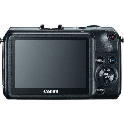 Canon EOS-M Mirrorless Digital Camera with EF-M 22mm f/2 STM Lens - Black