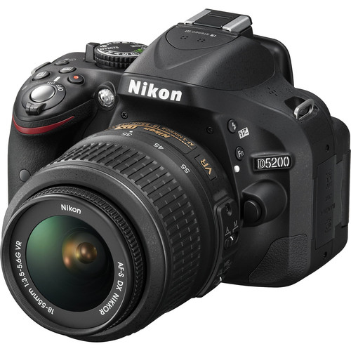Nikon D5200 Digital SLR Camera with 18-55mm Lens (Black)