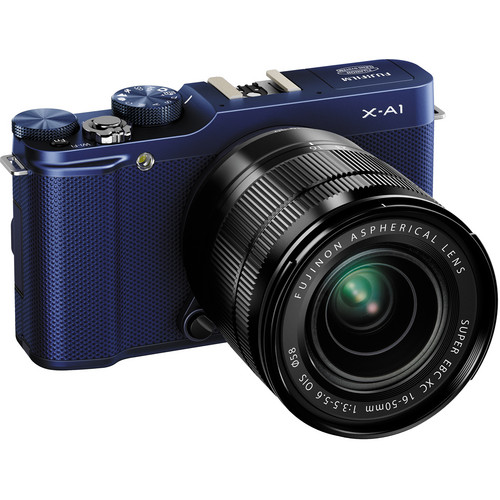 Fujifilm X-A1 Mirrorless Digital Camera with 16-50mm Lens (Indigo Blue)